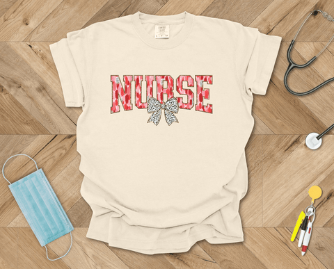 Coquette Brushstroke Nurse T-shirt