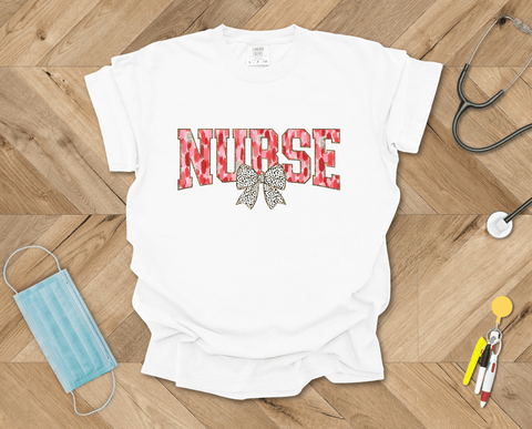 Coquette Brushstroke Nurse T-shirt