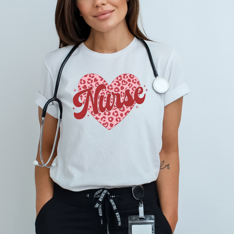 Cheetah Print Nurse T-Shirt