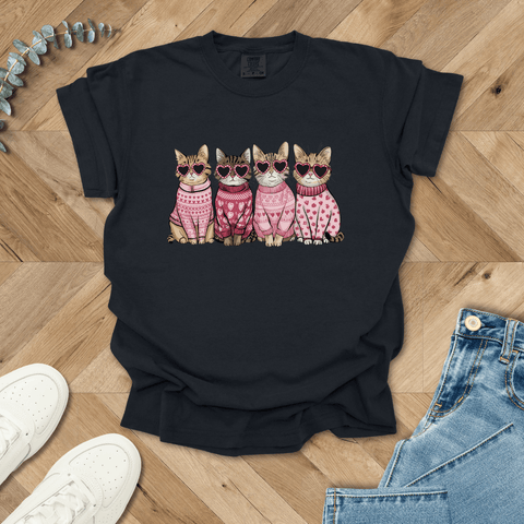 Cool Cats Valentine's T-shirt