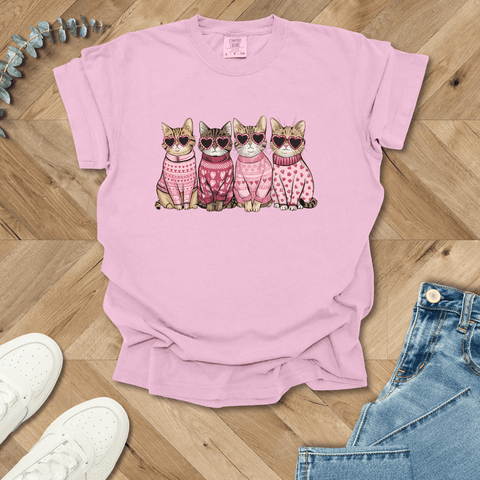 Cool Cats Valentine's T-shirt