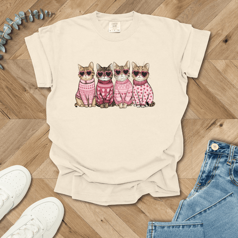 Cool Cats Valentine's T-shirt