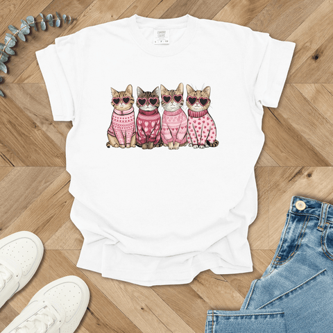 Cool Cats Valentine's T-shirt