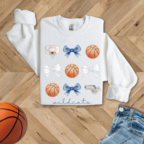 Coquette Kentucky Basketball Crewneck Sweatshirt