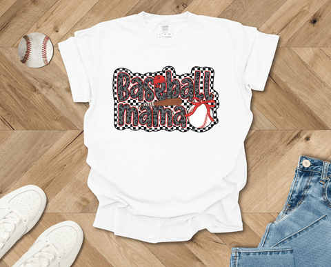Retro Baseball Mama T-shirt
