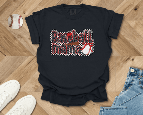 Retro Baseball Mama T-shirt