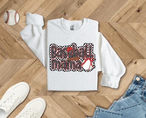 Retro Baseball Mama Sweatshirt