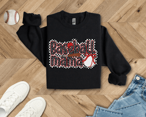 Retro Baseball Mama Sweatshirt