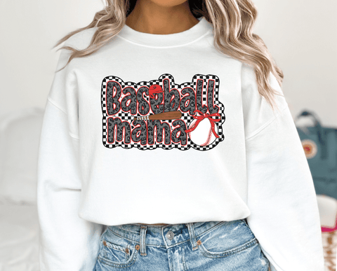 Retro Baseball Mama Sweatshirt