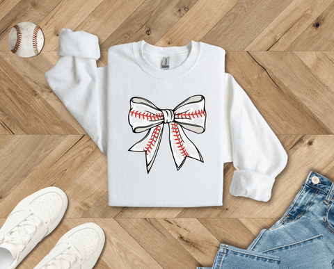 Coquette Baseball Crewneck Sweatshirt
