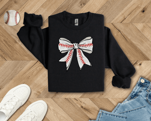 Coquette Baseball Crewneck Sweatshirt