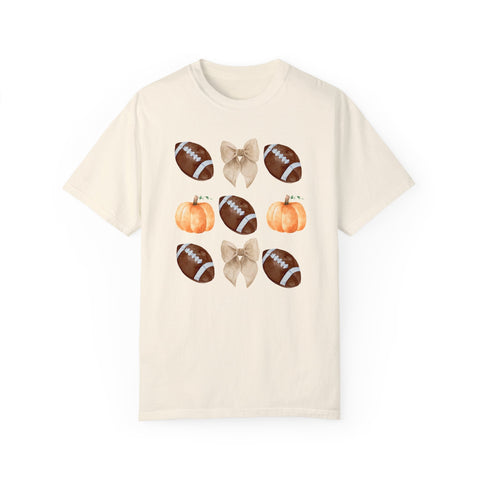 Coquette Fall Football T-Shirt