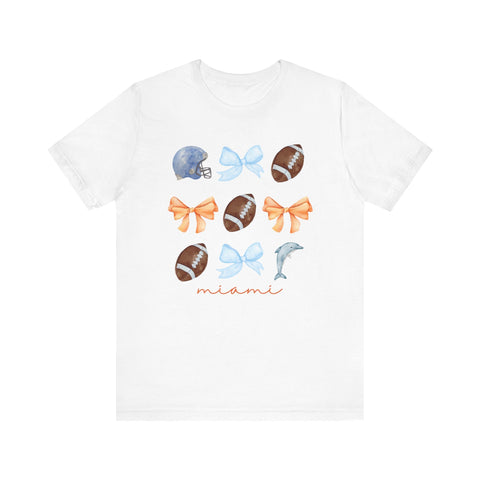 Coquette Miami Football T-Shirt