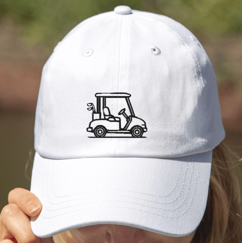 Embroidered Golf Cart Hat