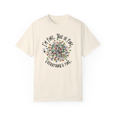 Everything is Fine Holiday T-Shirt