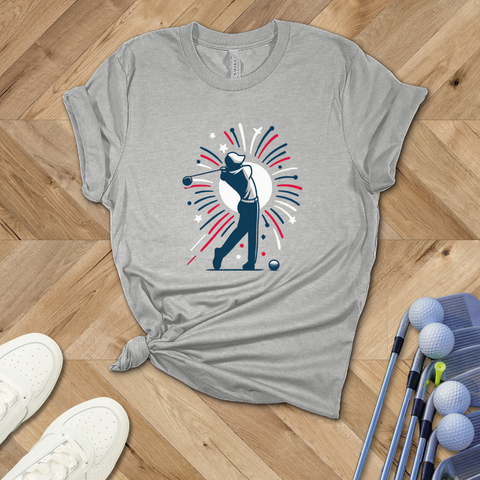 Red White & Blue Golf T-Shirt