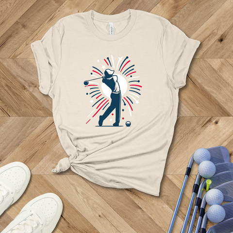 Red White & Blue Golf T-Shirt