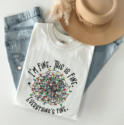 Everything is Fine Holiday T-Shirt