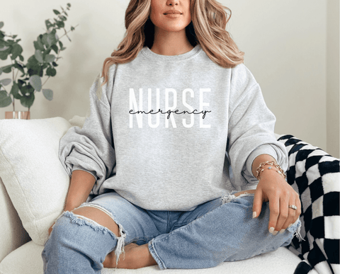 Emergency Nurse Crewneck Sweatshirt