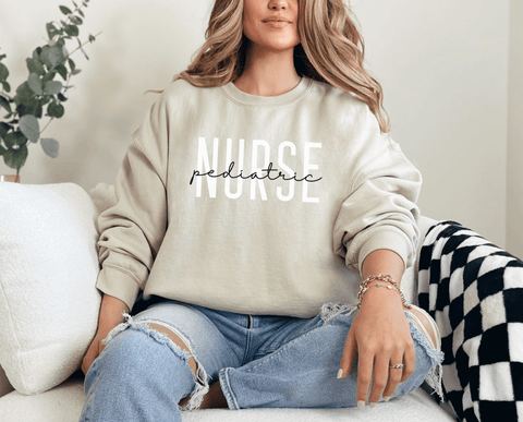 Pediatric Nurse Crewneck Sweatshirt