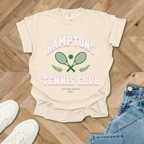 Preppy Hamptons Tennis Club T-Shirt