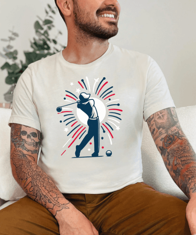 Red White & Blue Golf T-Shirt