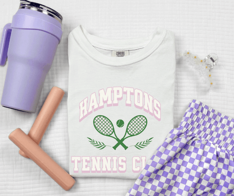 Preppy Hamptons Tennis Club T-Shirt