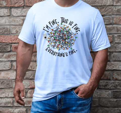 Everything is Fine Holiday T-Shirt