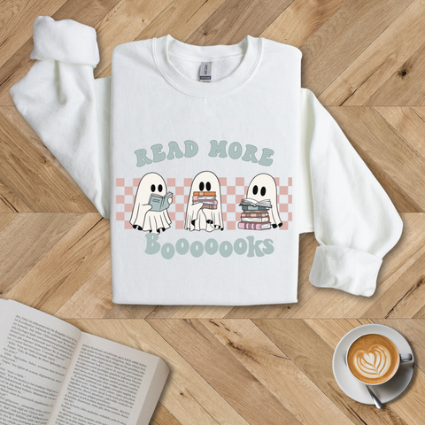 I'm Booked Ghosts Reading Crewneck Sweatshirt