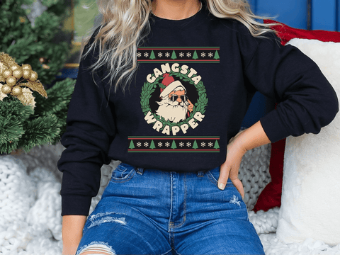 Gangsta Santa Crewneck Sweatshirt