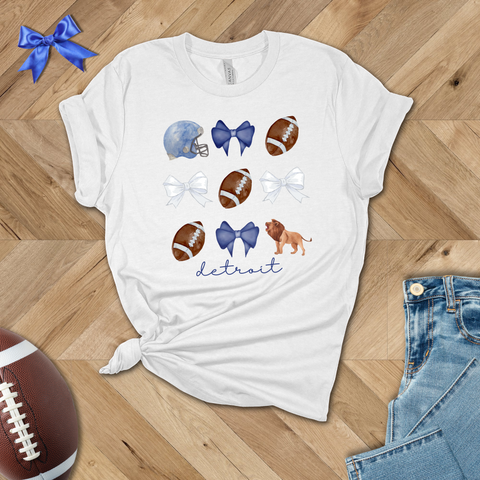 Coquette Detroit Football T-Shirt