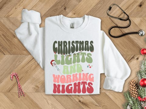 Night Shift Holiday Healthcare Sweatshirt